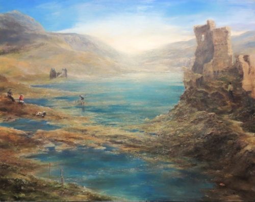 Ardvreck Castle and Calda House (142cm x 112cm)