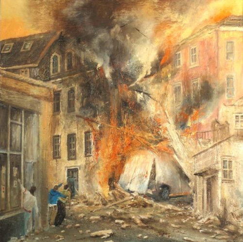 Gas Explosion (56.5cm x 56.5cm)