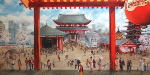 Tokyo - Senso-ji Temple (200cm x 100cm)