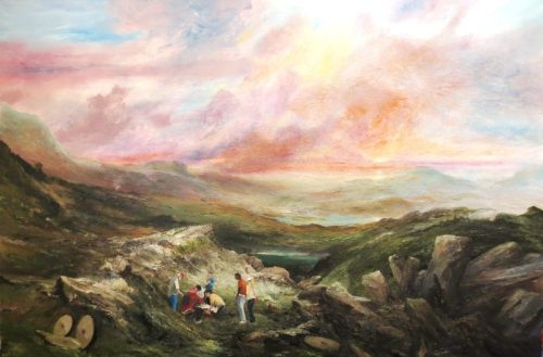 Accident in the Peak District (150cm x 100cm)