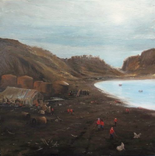 Antarctica - Whaler's Bay, Deception Island (100cm x 100cm)