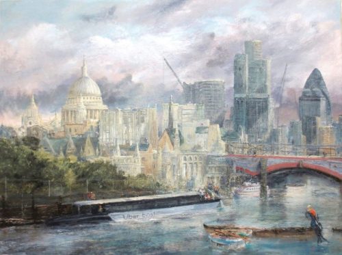 Blackfriars and the City of London (122cm x 91.5cm)