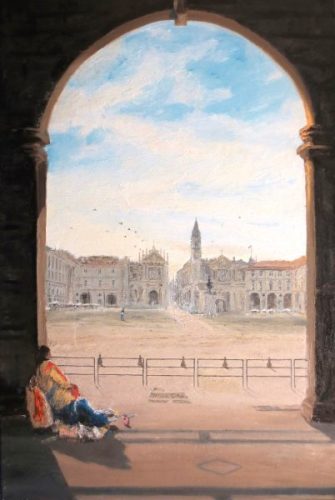 Homeless in Turin (61cm x 92cm)