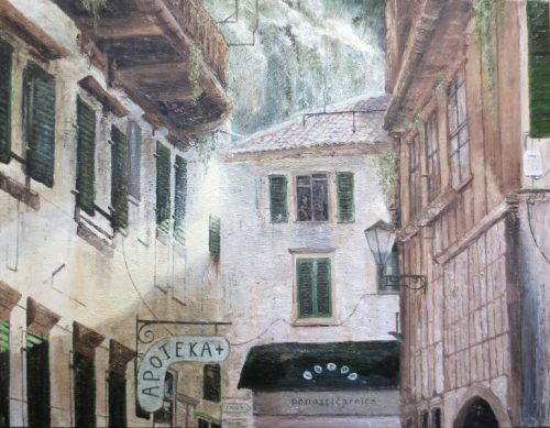 Kotor Back Street (90cm x 70cm)