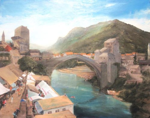 Mostar Bridge (102cm x 81cm)