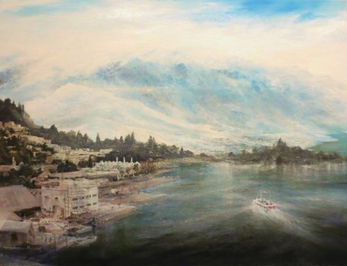 Queenstown From The Bay (122cm x 92cm)
