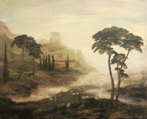 Temple of The Muses (127cm x 102cm)