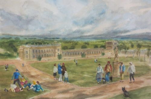 Chatsworth House (37.7cm x 25.1cm)