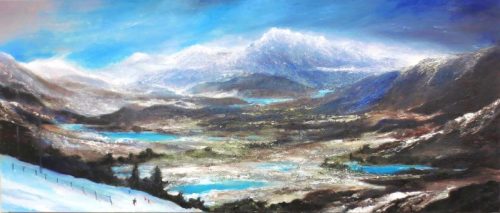 The View from Coronet Peak (119cm x 51cm) 