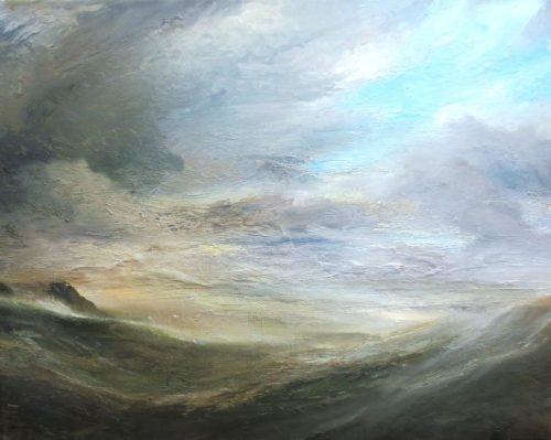 A Migrant's Crossing (51cm x 41.5cm)