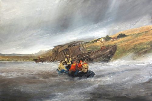 Falkland Islands: 'Protector III' Shipwreck (76cm x 51cm)