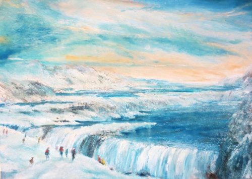 Gullfoss (84.5cm x 59.5cm) AVAILABLE AS PRINT ONLY