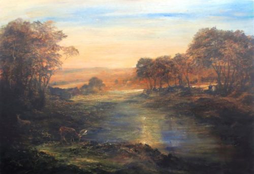 The Banks of the River Wey (100cm x 70cm)