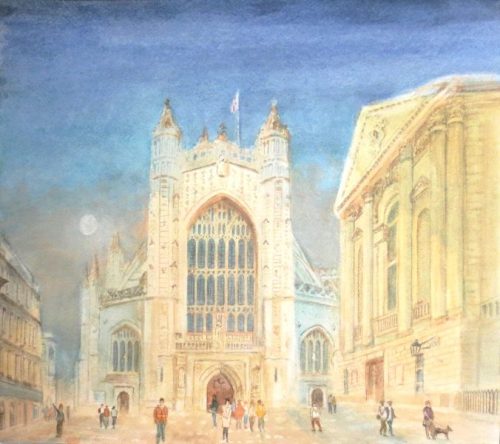 Bath Abbey (29.7cm x 26.1cm) AVAILABLE AS PRINT ONLY