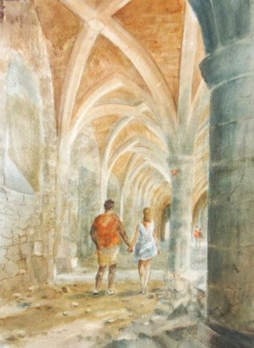 Château de Chillon - Dungeons (20.4cm x 27.2cm)