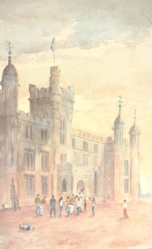 Knebworth House (18.7cm x 30.3cm)