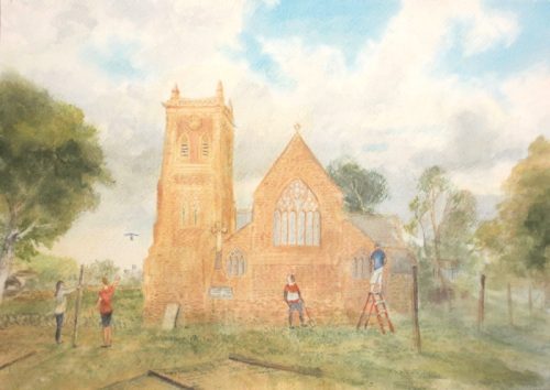 Peel Cathedral (29.7cm x 21cm)