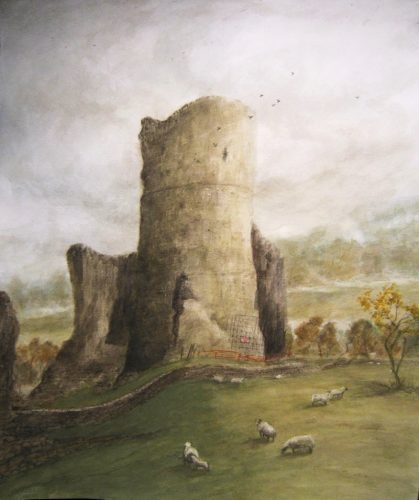 Tretower (46.6cm x 56cm)