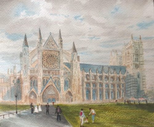 Westminster Abbey (21.1cm x 17.4cm)