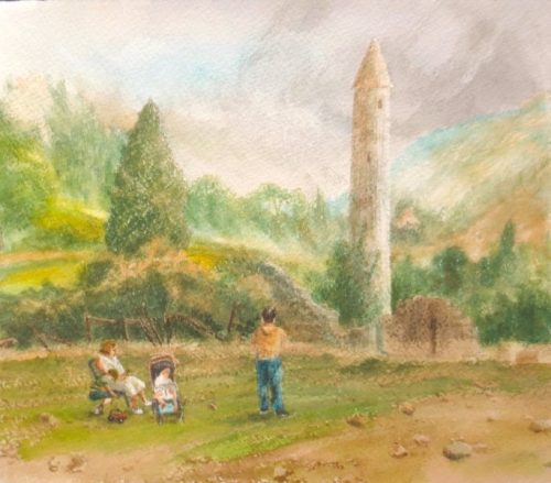 Glendalough (21.6cm x 18.5cm)