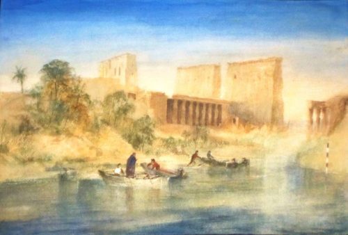 Temple of Philae (39.9cm x 26.8cm)