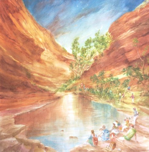 King's Canyon and the Southern Cross (51.5cm x 52.5cm)
