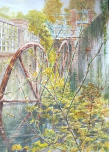 Mundesley Mill Wheels (21cm x 29.4cm)