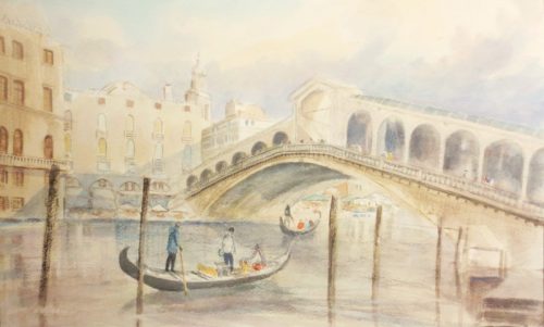 Venice - Rialto Bridge (38.1cm x 23.2cm)