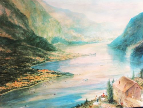Lake Como (76cm x 56.5cm)