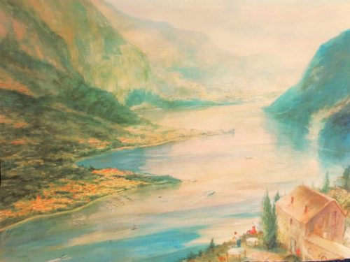 Lake Como (76cm x 56.5cm)