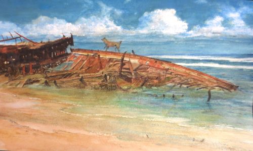The Wreck of the Maheno - Fraser Island (35.4cm x 21.1cm)